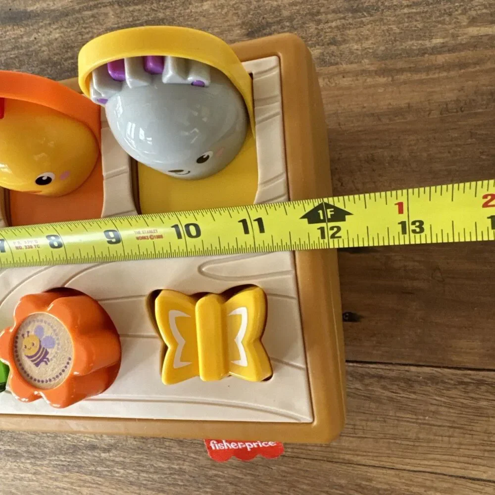 Fisher-Price Hide & Peek Pop-Up Animal Toy Sensory Activity EUC Ages 9+ Months